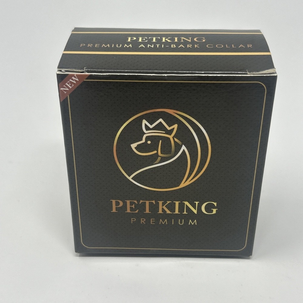 NIB PETKING Premium Anti-Bark Collar Safe & Humane Ex-Small To Large Dog Breeds